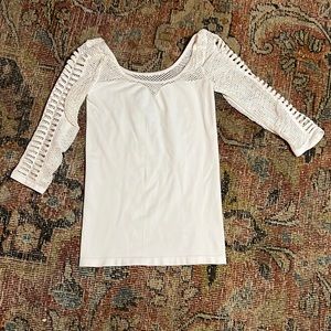 Bebe netted stretch top